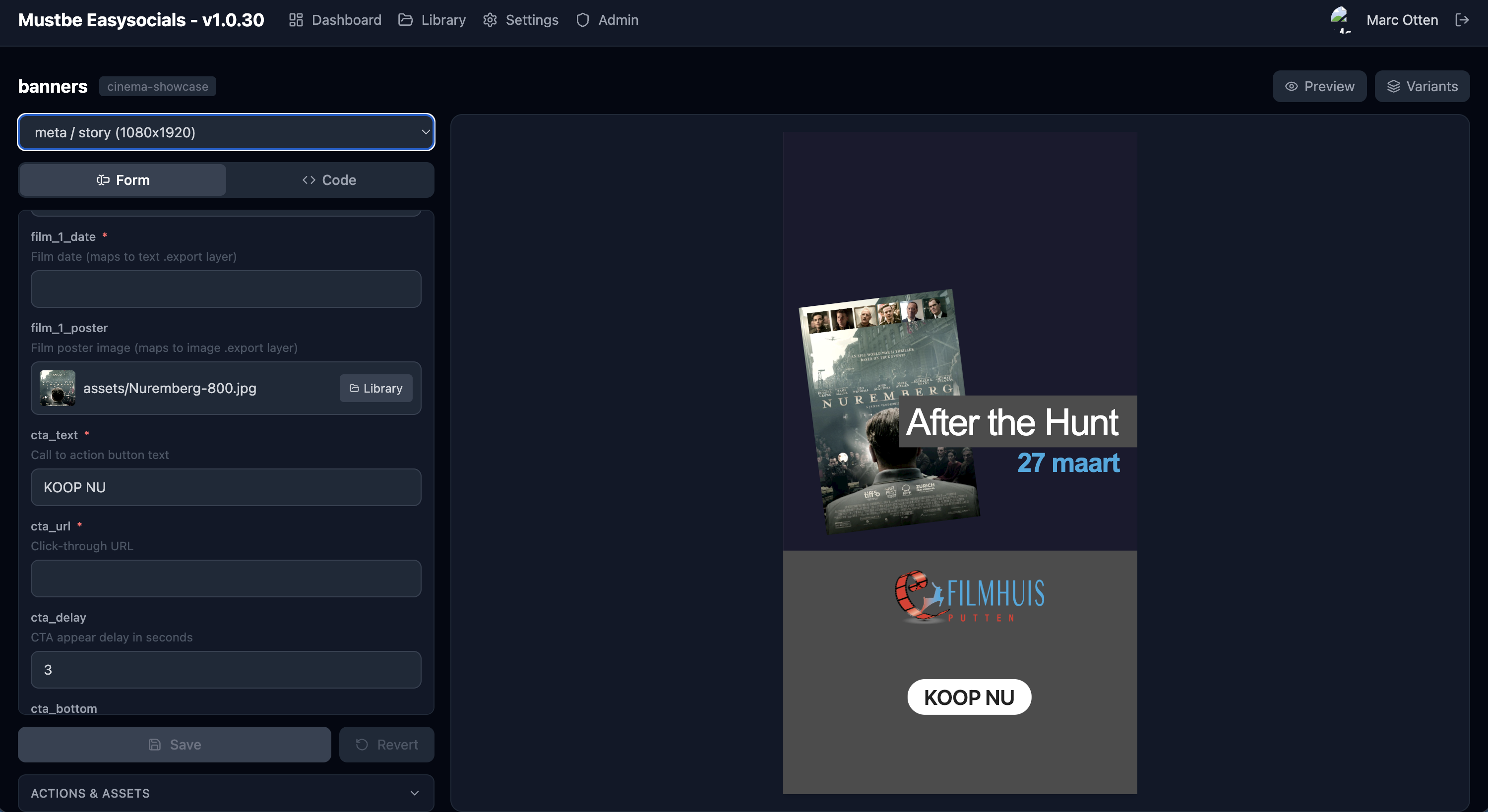 Moeiteloze Social Banner Creator