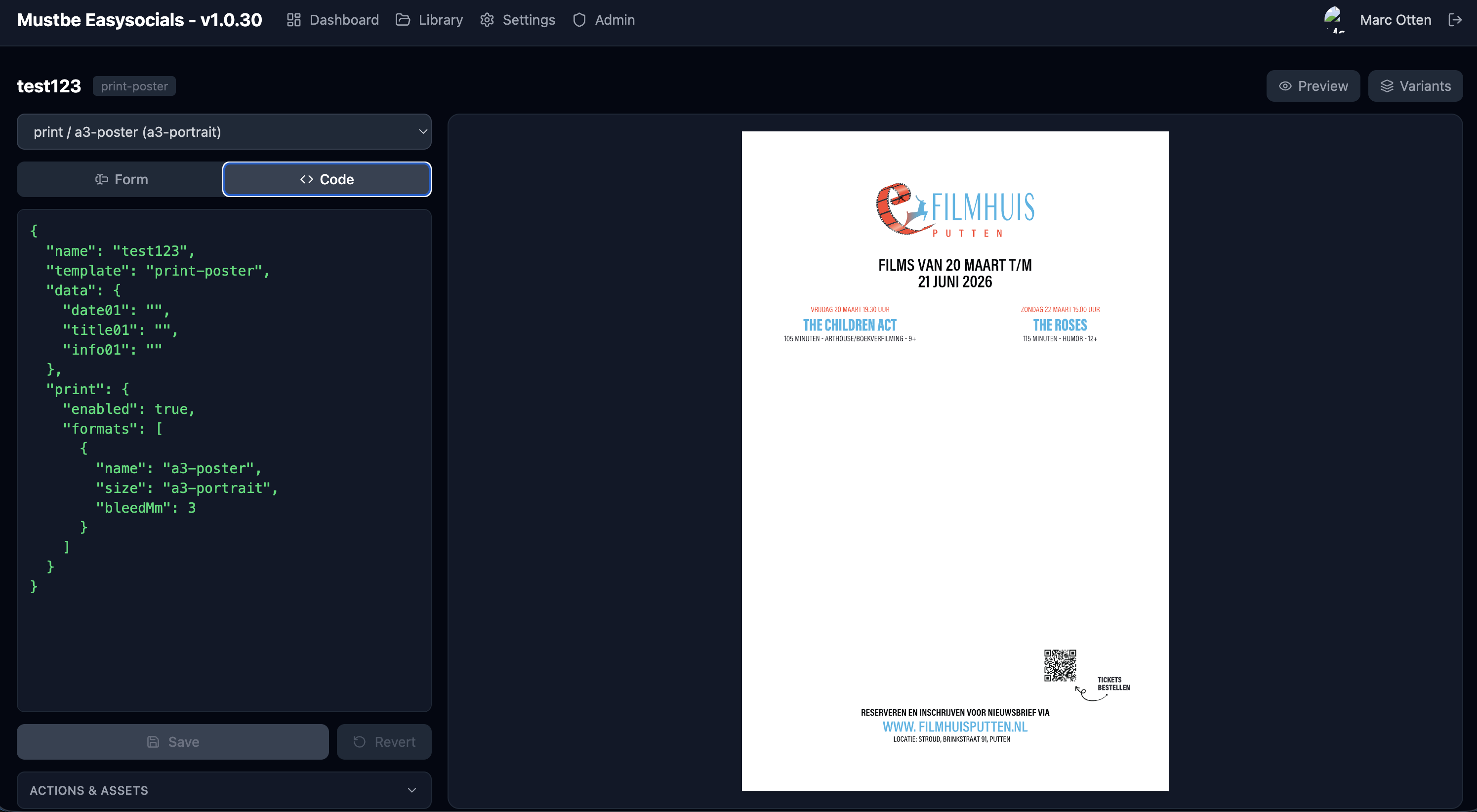 Direct Drukklare Poster Ontwerper